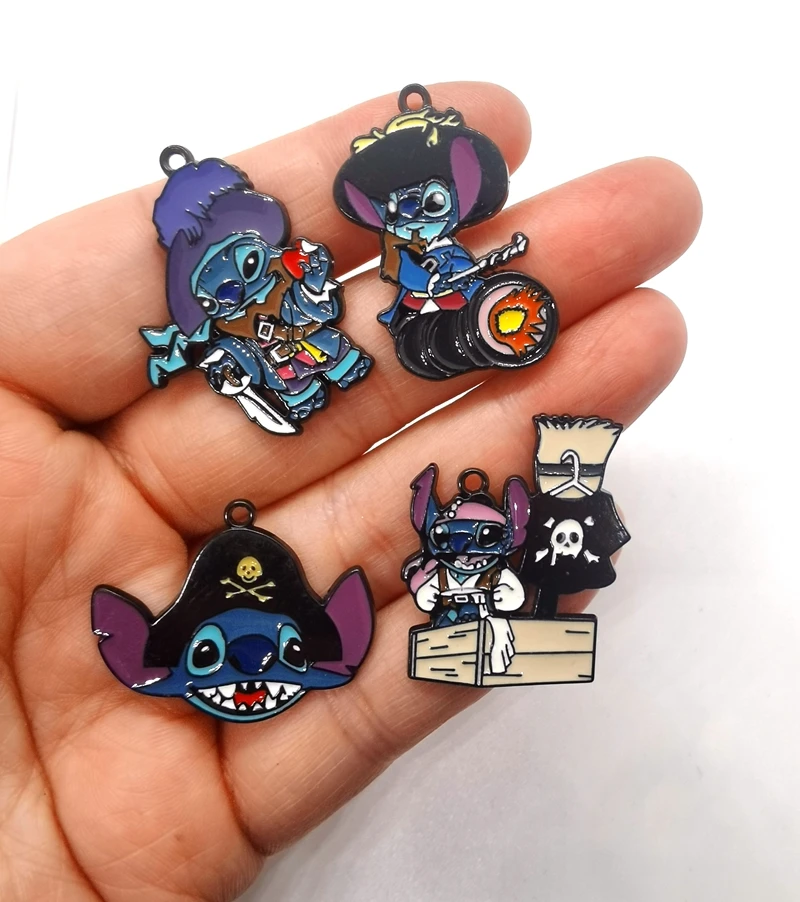 

Disney 10 шт. стежка металлическая эмаль очаровательные серьги DIY брелок ожерелье кулон браслет ювелирные изделия ручной работы фурнитура подарок