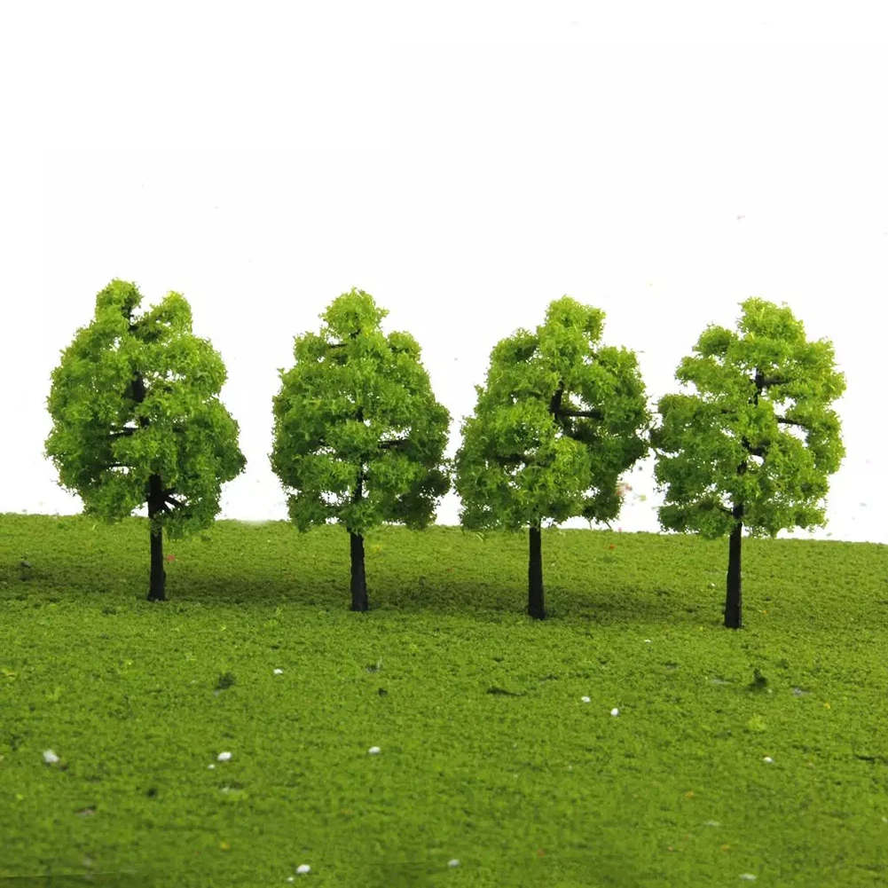 20Pcs Miniature Model Trees Plastic Artificial Plant DIY Scenery Train Railroad Decoration Building Landscape Toys