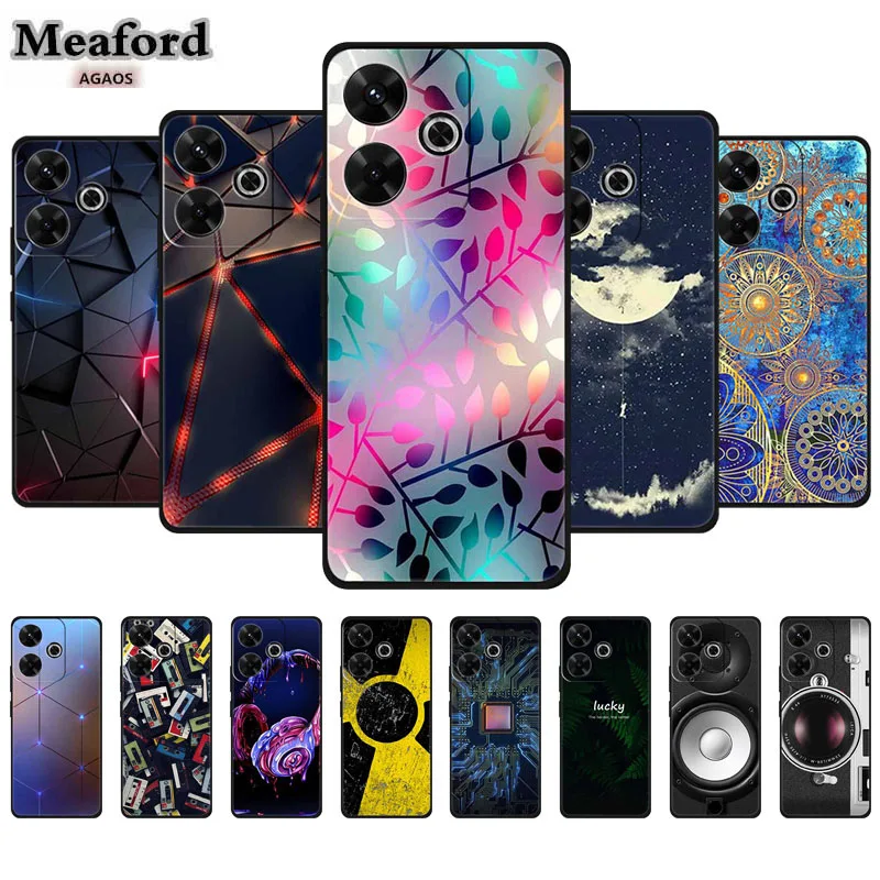 For Xiaomi Poco M6 Pro Case Fashion Cover For Xiaomi Poco M6 Coque Soft Silicone Phone Case Xiaomi Poco M6 Pro Funda Protector