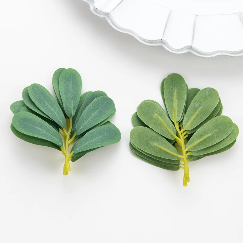 50PC Silk Oleander Leaf sztuczne rośliny DIY pudełko cukierków ślubny bukiet ślubny na rękę boże narodzenie Home Decor sztuczne plastikowe kwiaty