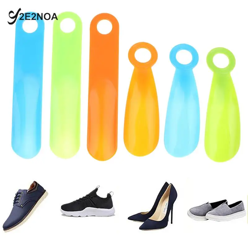 

Portable Mini Professional Shoe Horn Durable Plastic Round And Straight Shape Lazy Shoe Helper Flexible Shoe Lifter