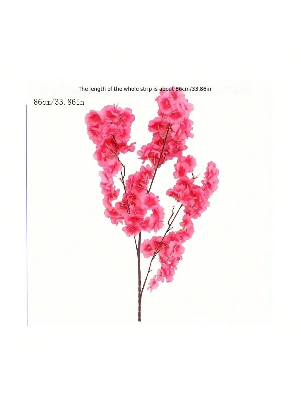 1pcs Artificial 3-Pronged Encrypted Cherry Blossom Branches, Wedding Arches, Artificial Flower Decorations, Indoor Scenery