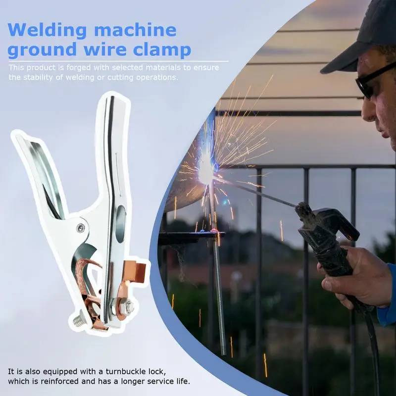 

Сварочный зажим заземления Медный зажим заземления 300A/500A А-образный зажим заземления Кабельный зажим Зажим Сверхмощный утолщенный сварочный зажим для