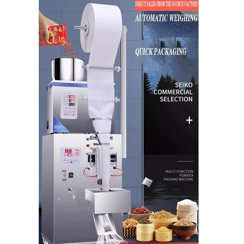 Automatic Tea Bag Packaging Machine, Quantitative Filling Sealer for Tea, Granule, Powder, Medicinal Herbs and Seeds