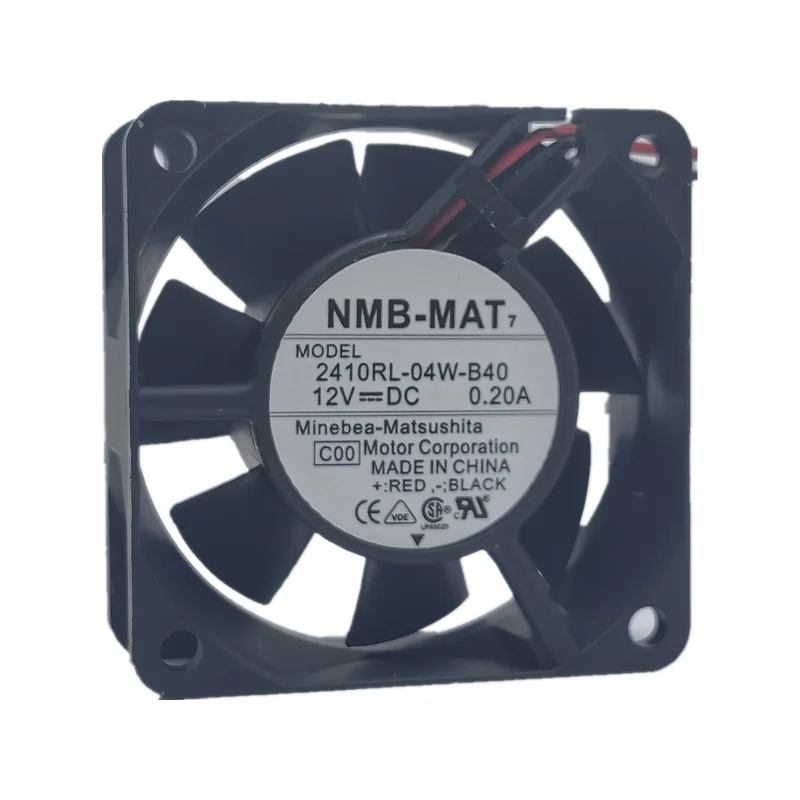 

New Cooler Fan For NMB-MAT 2410RL-04W-B40 DC 12V 0.2A Inverter Cooling Fan 6025 6CM