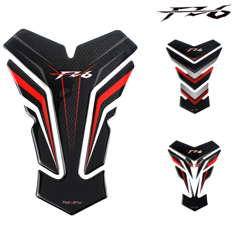 Suitable For YAMAYHA FZ6 FZ 6 FZ6N Motorcycle 3D Fuel Tank Pad Fuel Tank Protection Sticker Decorative stickers