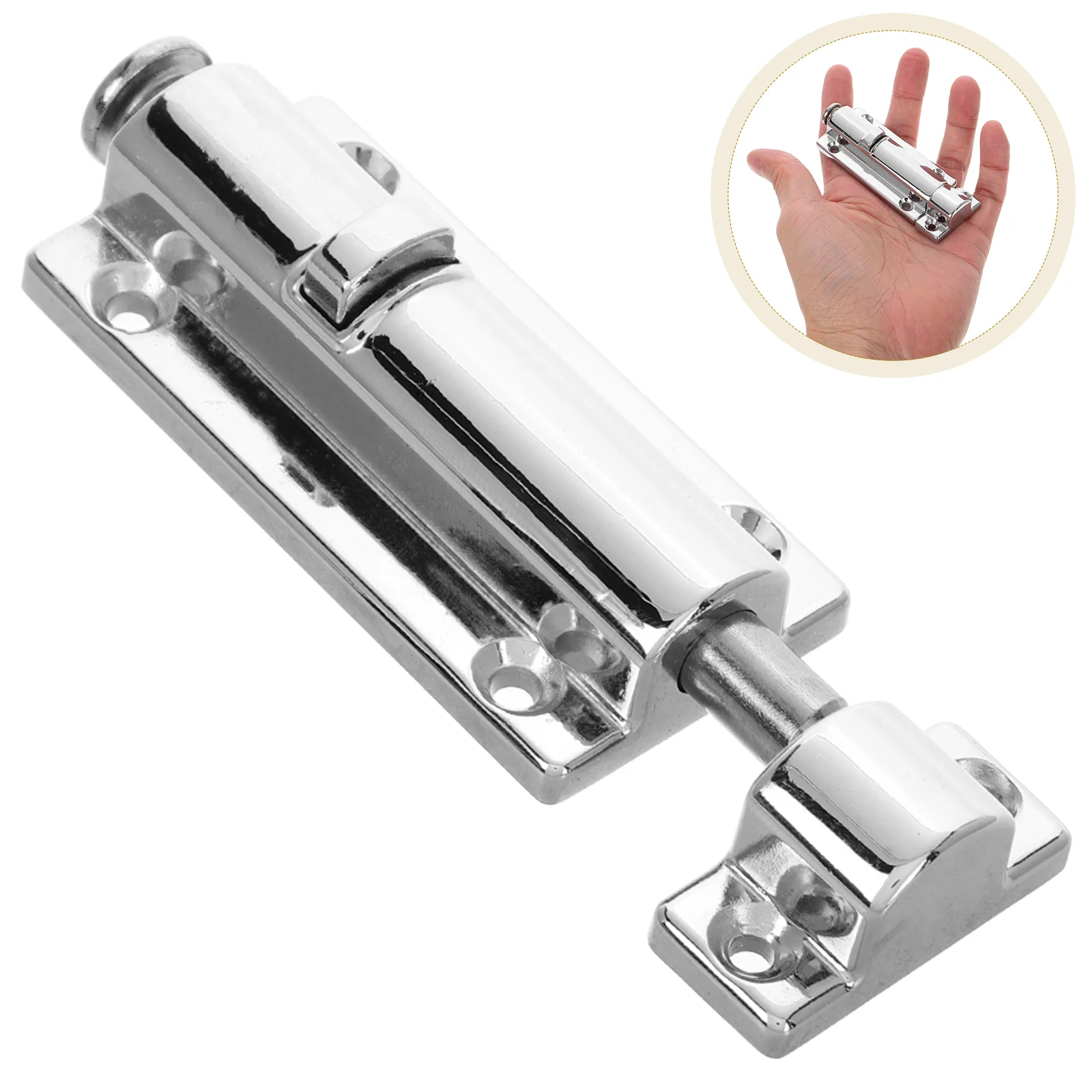 

Spring Latch 4 Inch Zinc Alloy Door Locks Durable High Elasticity Deadbolt For RV Bathroom Window Bedroom Metal Latch Cabinet