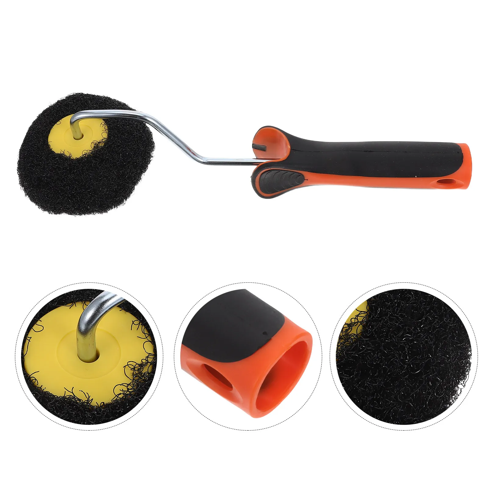 3.5 Inch Drywall Corner Roller Pumpkin Shape Wide Thick Brush Wall Filler Putty Application Tool Wall Repair Rolling Brush