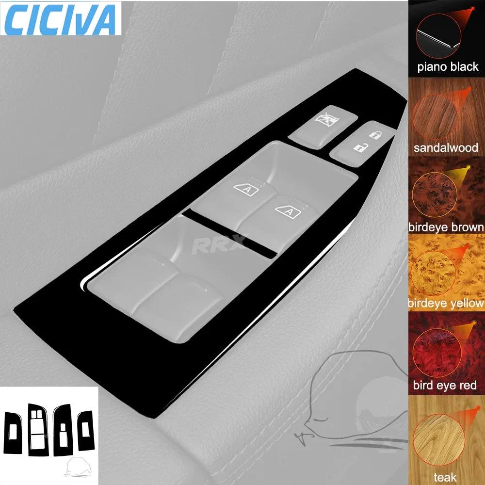 

For Infiniti FX QX70 2009-Up Window Lift Control Trim Panel Tuning Cover Piano Black Sticker Car Interior Decorative Accessories