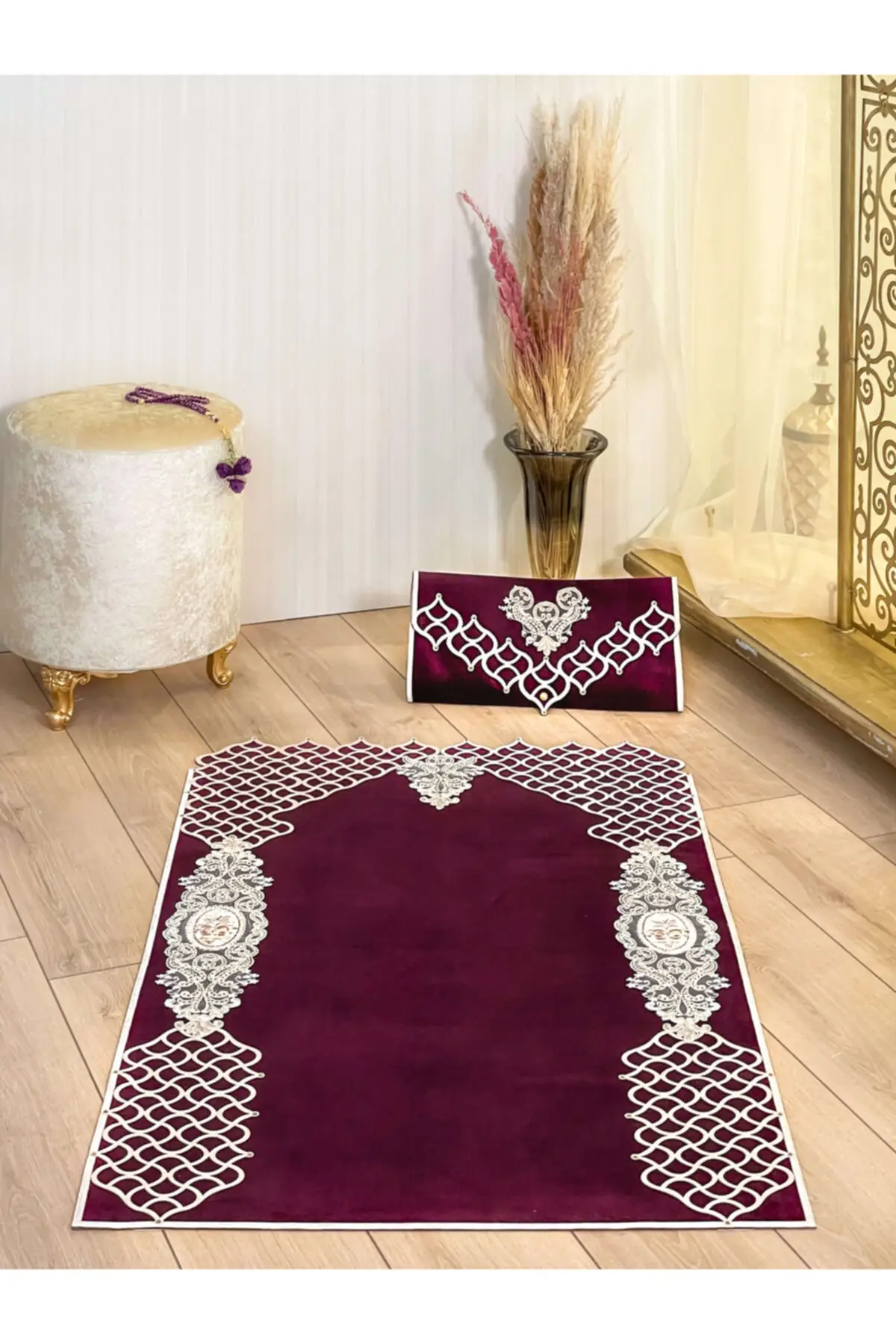 DOLBOVI Sema purple prayer Rug Meditation Rug