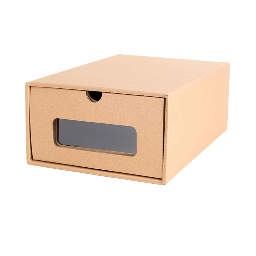 

Larger Thicker Shoe Boxes Dust-proof Storage Container Transparent Window Protect Shoes Socks Clothes Accessories Organization