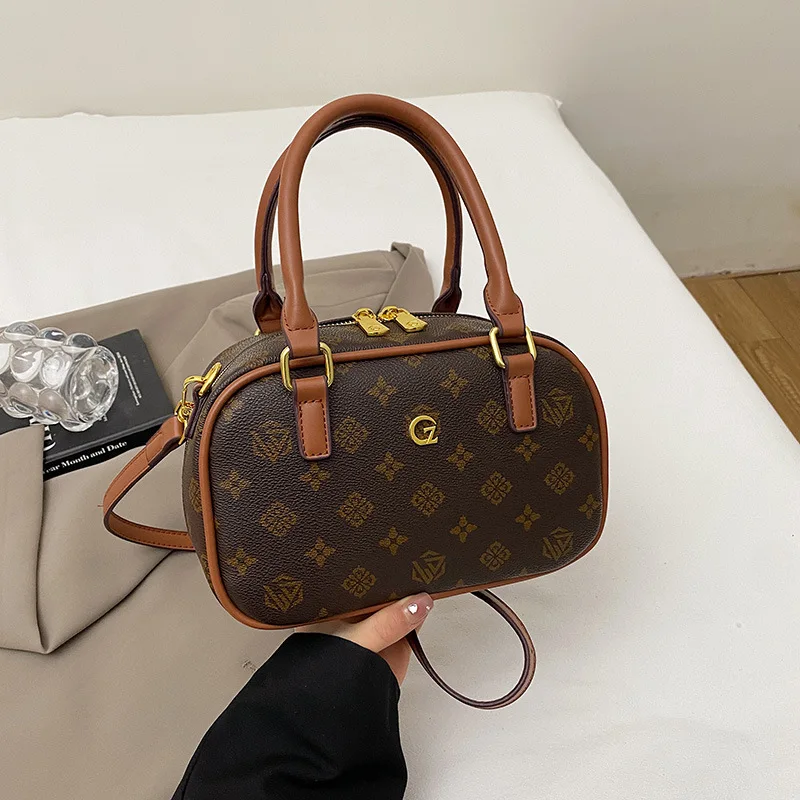 classic-vintage-monogram-mini-boston-bag-trendy-versatile-crossbody-handbag-with-top-handle-adjustable-strap