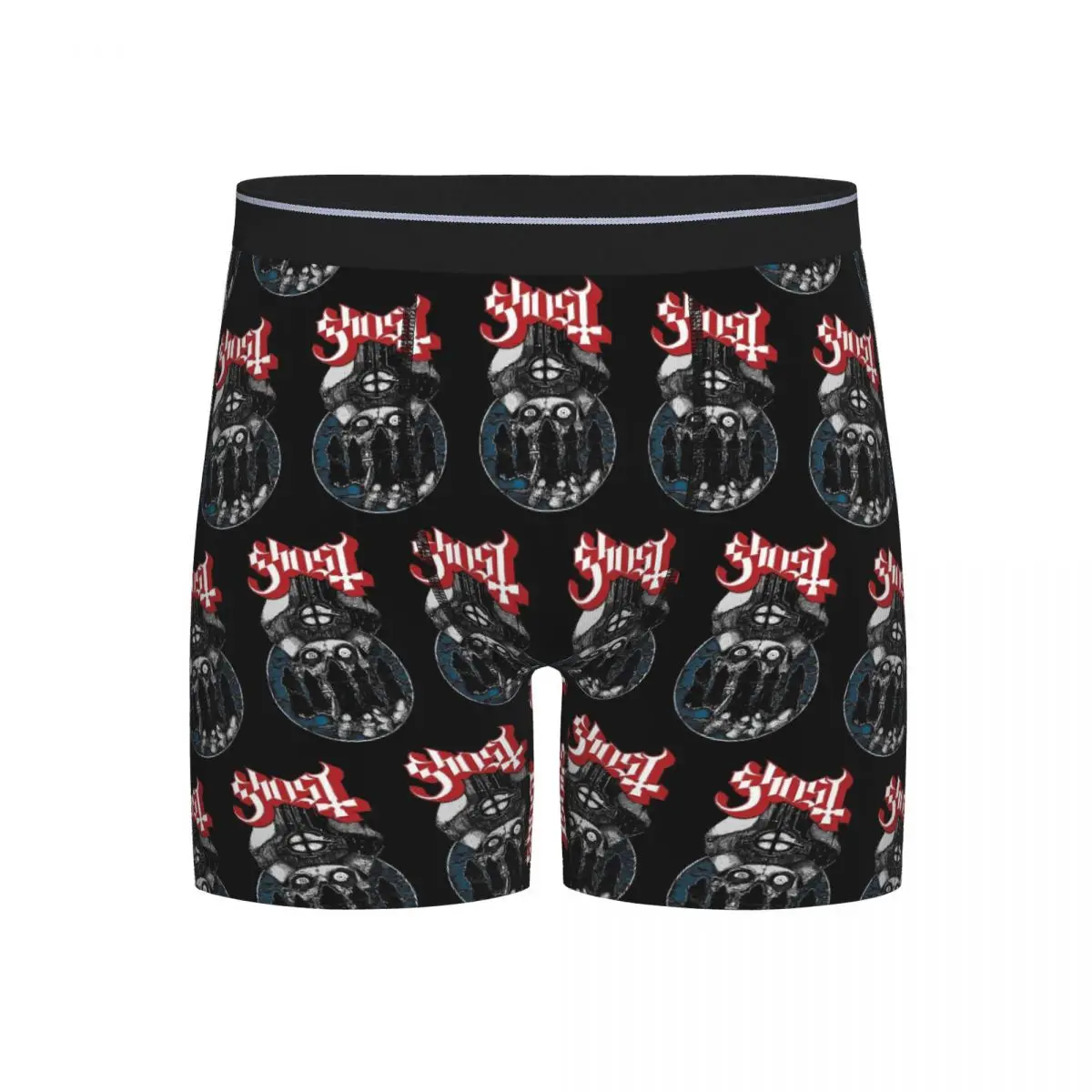 

Long Boxer Underpants Shorts Rock Band Ghost BC Panties Male Ventilate Underwear for Homme Man Boyfriend Gifts