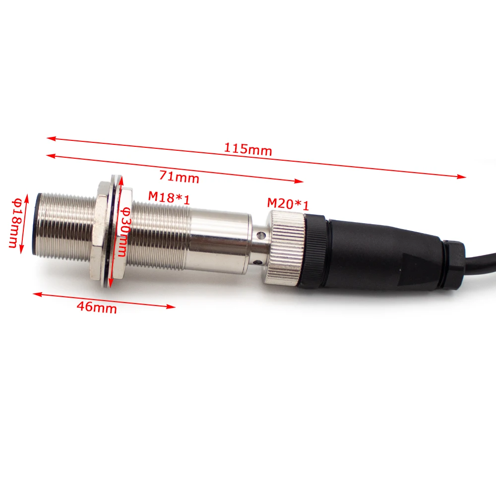 SM8766 Decibel Meter Noise Sensor Tester with RS485 Output, M18 Connector Industrial Noise Detection Sensor