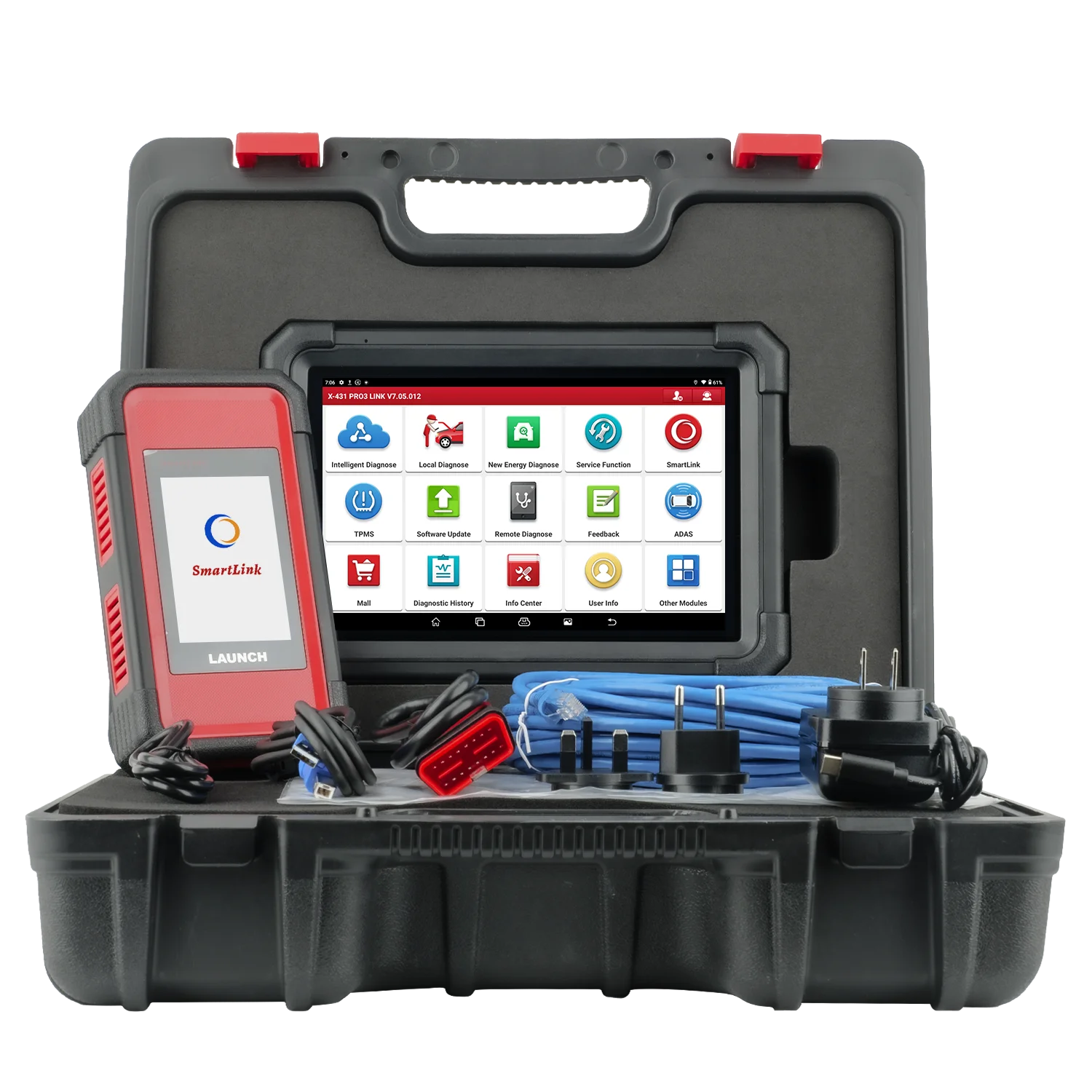 LNCH X431 PRO3S + SmartLink HD 12V Car/24V شاحنة/أداة تشخيص 2 في 1 قارئ رمز obdii ماسح ضوئي تلقائي #2