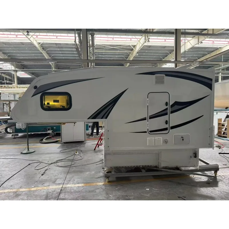 Slide-In 4x4 4 Person Pick-Up Truck Camper Foldable Roof Lightweight Overland Trailer Rooftop Awning Tent Outdoor Camping Travel