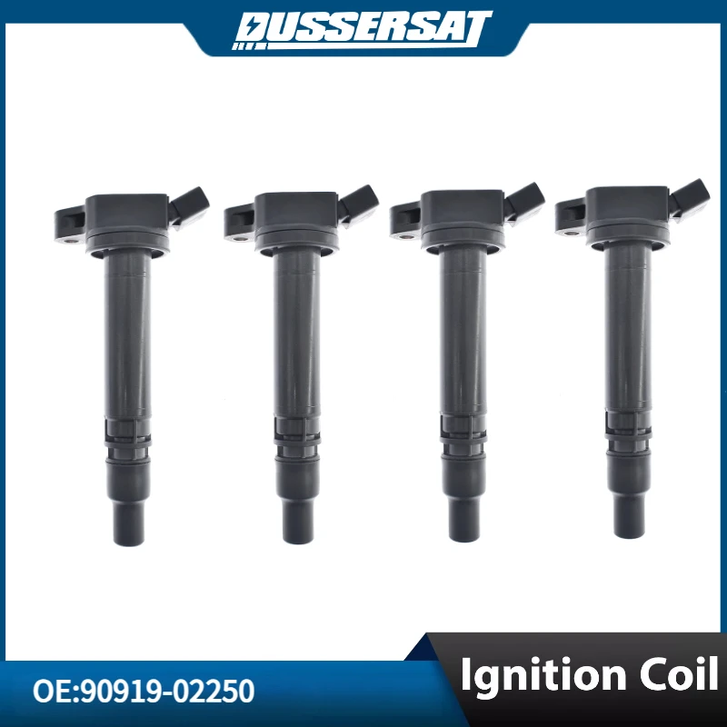 

4pcs Ignition Coil 9091902250 90919-A2005 for 2005-2024 TOYOTA 4Runner Camry LEXUS IS250 IS300 ACV50 ACV51 GX400 GX500