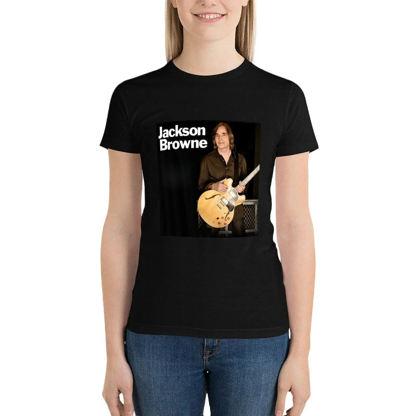 JACKSON BROWNE TOUR DATES T-Shirt summer clothes cute tops Women's tops