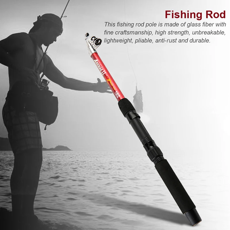 1Pc Glass Fiber Fishing Rod Sea Fishing Rod Super Hard Cast 1.5-4.5 Meters Used For Beginners' Light And Skilled Fishing Rod