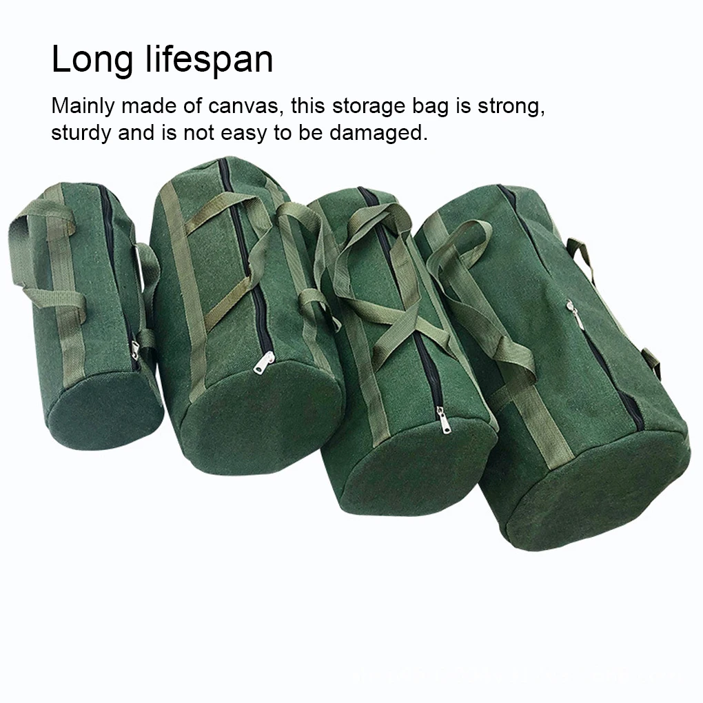 Plumber Tool Carrying Bag Hiking Sundries Portable Storage Bags Zipper Wide Mouth Pouch Duffle Pouches 40x12x20cm