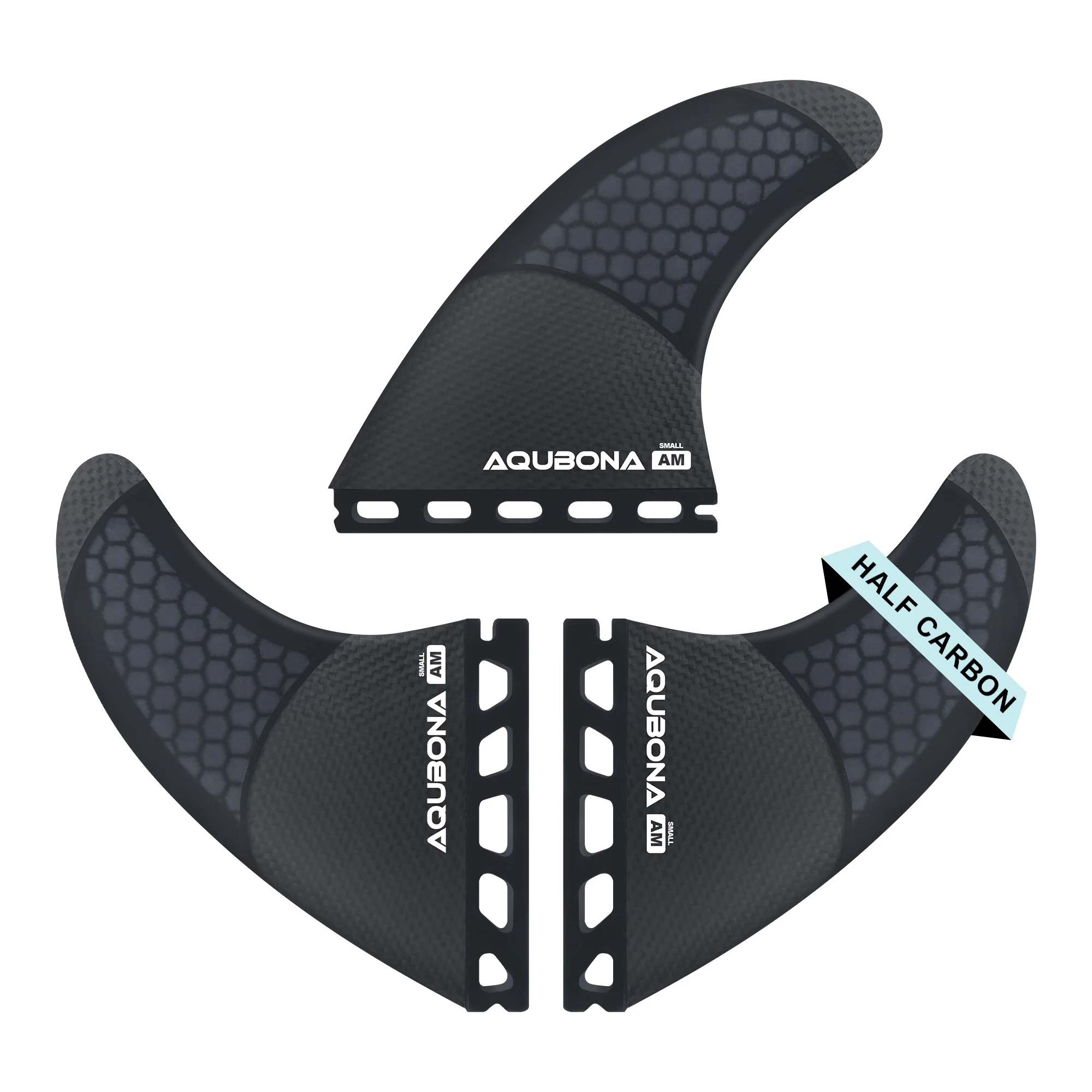 Single Tab Fins Tri Fin Set Half Carbon+Honeycomb Performance G3/G5/G6 Surfboard Fins zum Surfen – Detail 3