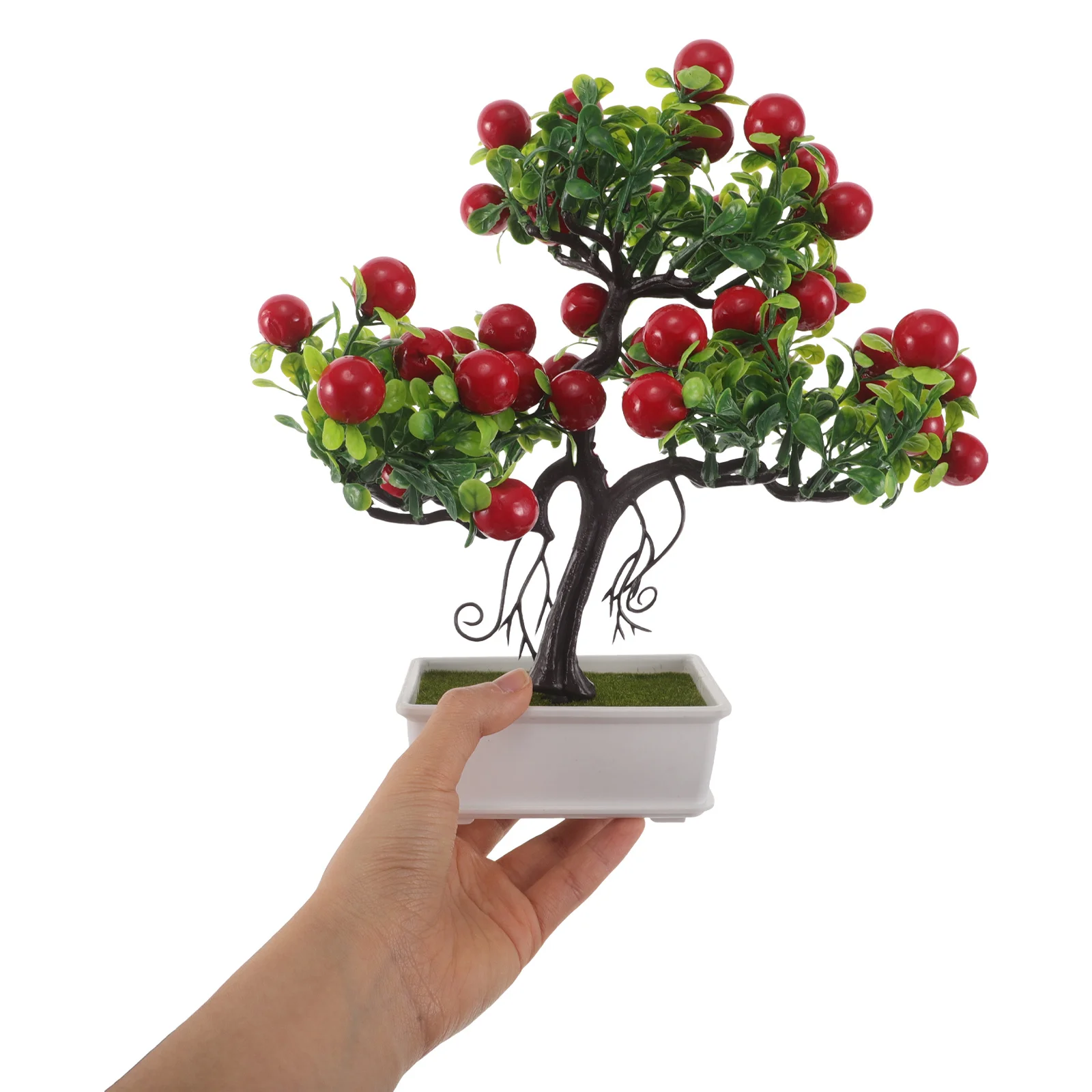 

Artificial Fruit Plant Decorative Home Office Desk Top Mini Potted Fruits Simulation Foliage Indoor Garden Ornament Fake