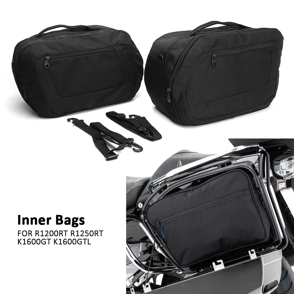 New Accessories For BMW R1200RT R1250RT R 1200 1250 RT K1600GT K1600GTL Motorcycle Side Luggage Bags Black Inner Bags