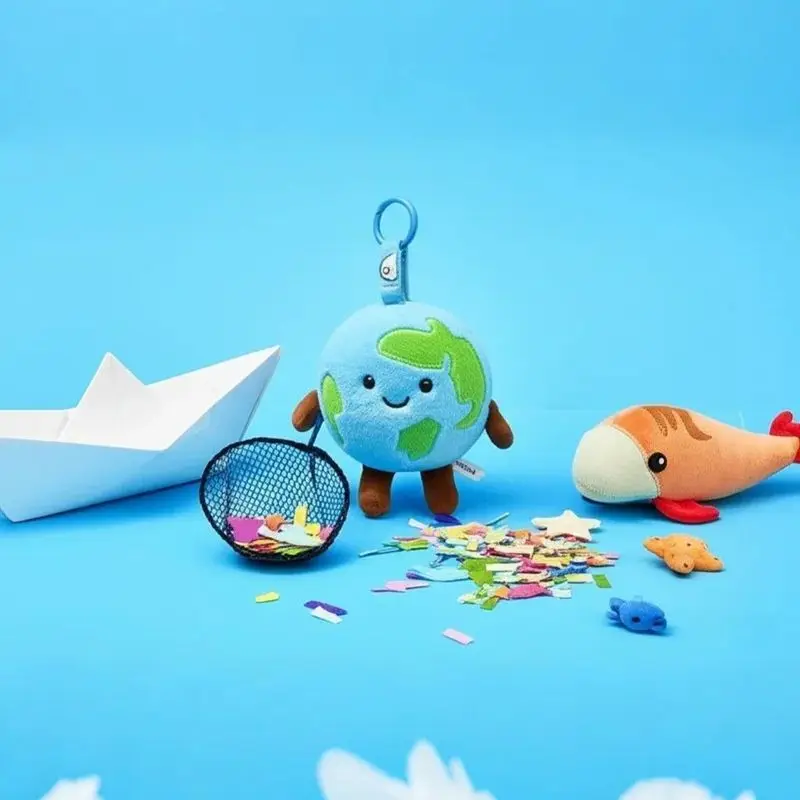 ตุ๊กตาดินขนาดเล็ก 10 ซม. นุ่มสบาย ของเล่นตุ๊กตาขนนุ่ม ของตกแต่งน่ารัก พวงกุญแจกระเป๋าเป้ ของประดับตกแต่ง ของขวัญเซอร์ไพรส์