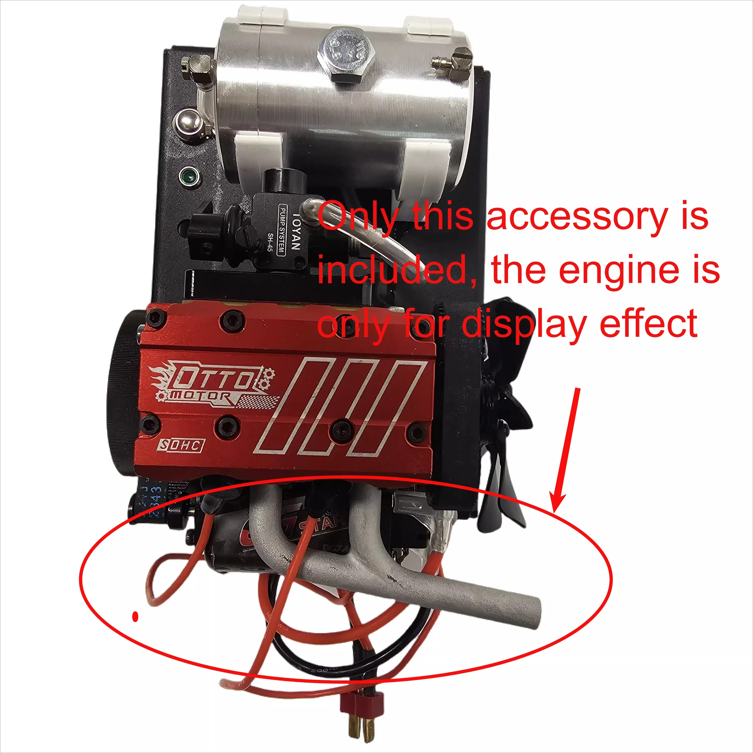 NF TOYAN Exhaust Pipe Double Cylinder Methanol Engine Model Suitable for Exhaust Pipe DIY Modification Spare Parts