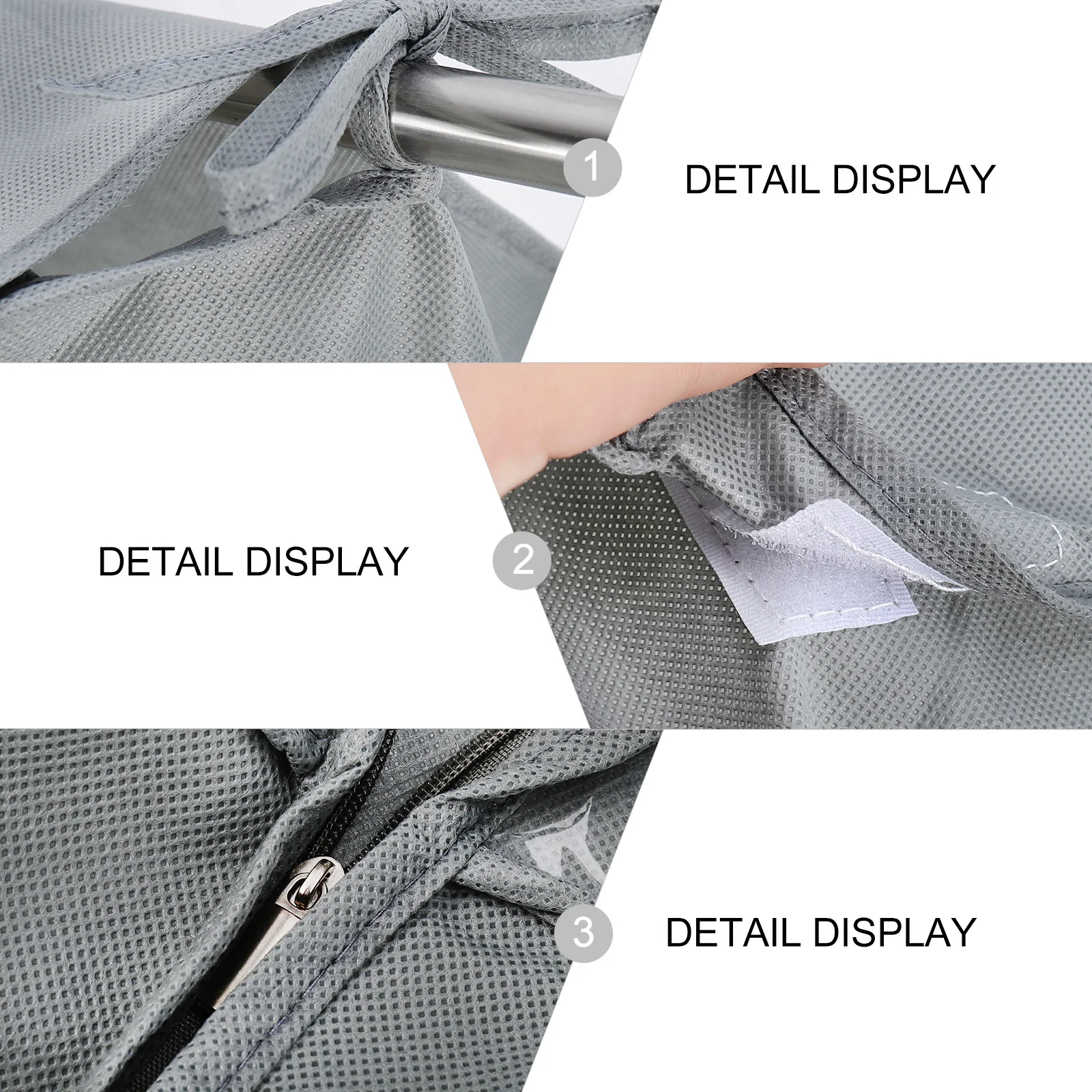 

1Pcs Dustproof Garment Cover Material Protective Shield for Hanging Clothes Pouch Folding Suit Bag Travel Storage