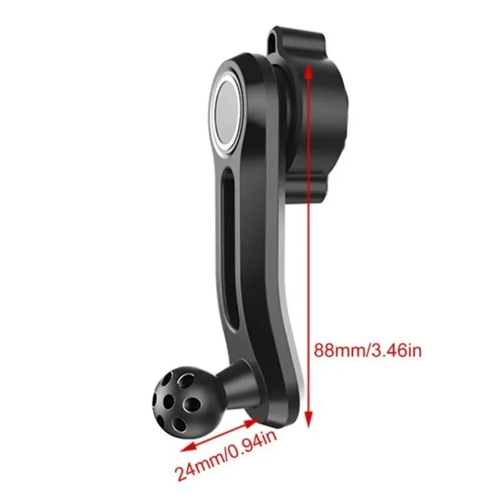 17mm Ball Head Car Air Vent Clip Replacement 360° Extension Rod 14-38mm Adjustable Hook Fit Universal Phone Mount