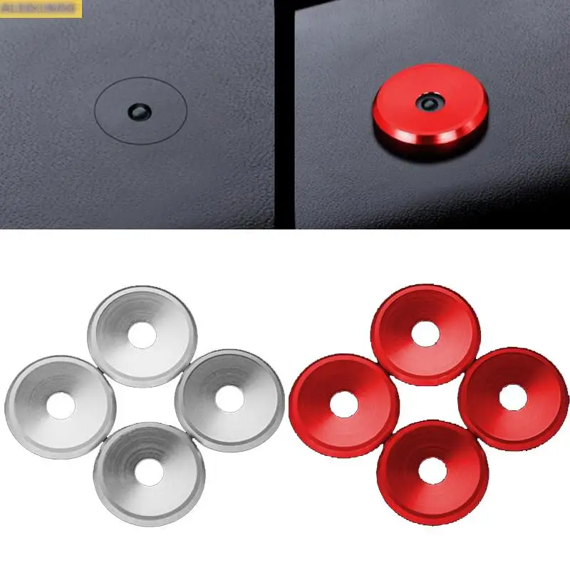 

For Porsche Cayenne Macan Panamera 971 911 9YA 718 Door Lock Screw Protector Cover Lifting Ring Frame Sticker Car Accessories
