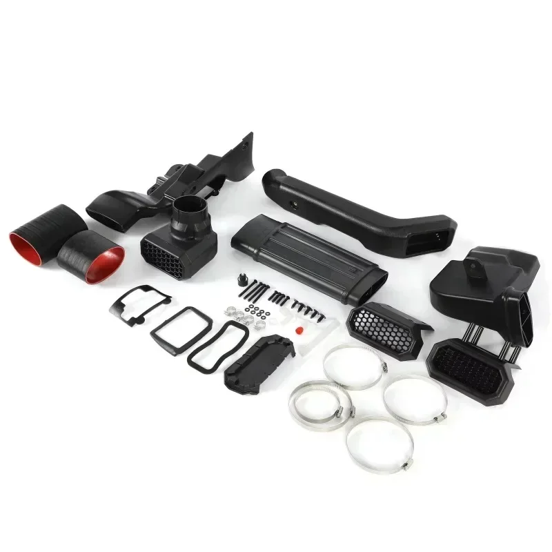 Offroad Car Parts ABS Black Snorkel for 18-21 Gladiator Wrangler JL Petrol Low/High-Snorkel System Complete Air Intake Kit