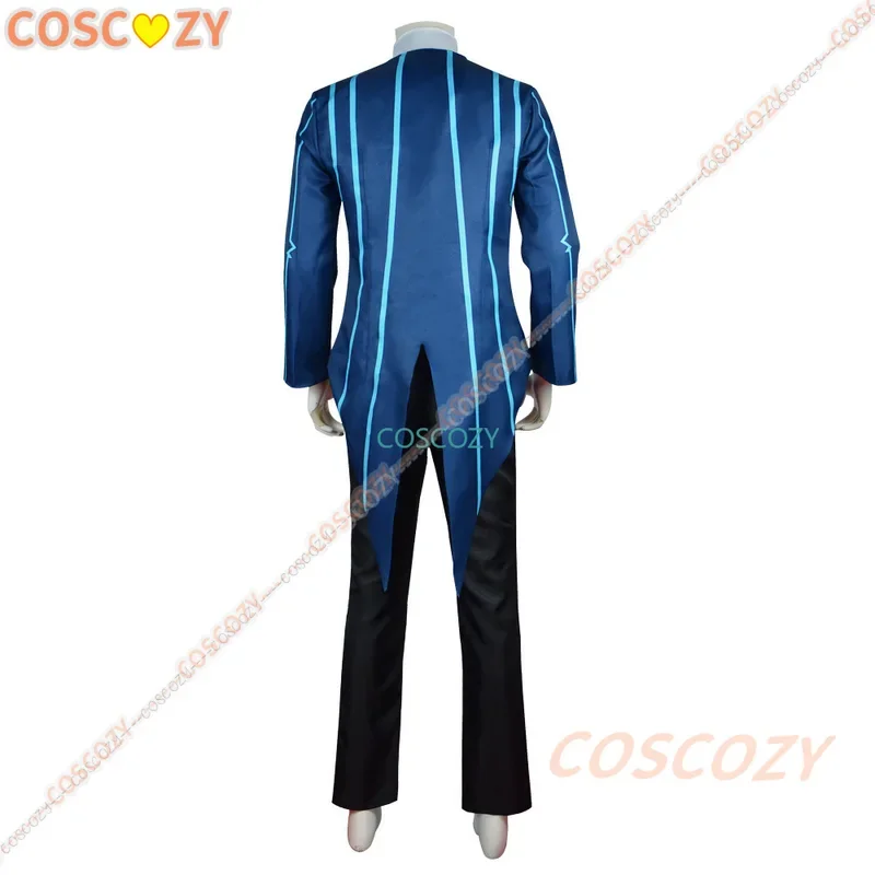 Herr. Vox Anime Hazbin Vox Cosplay Kostüm Anzug Spielzeug beängstigend Dämon Kleidung Vox Uniform Cosplay Halloween Rolle Party Mann Outfits Masken