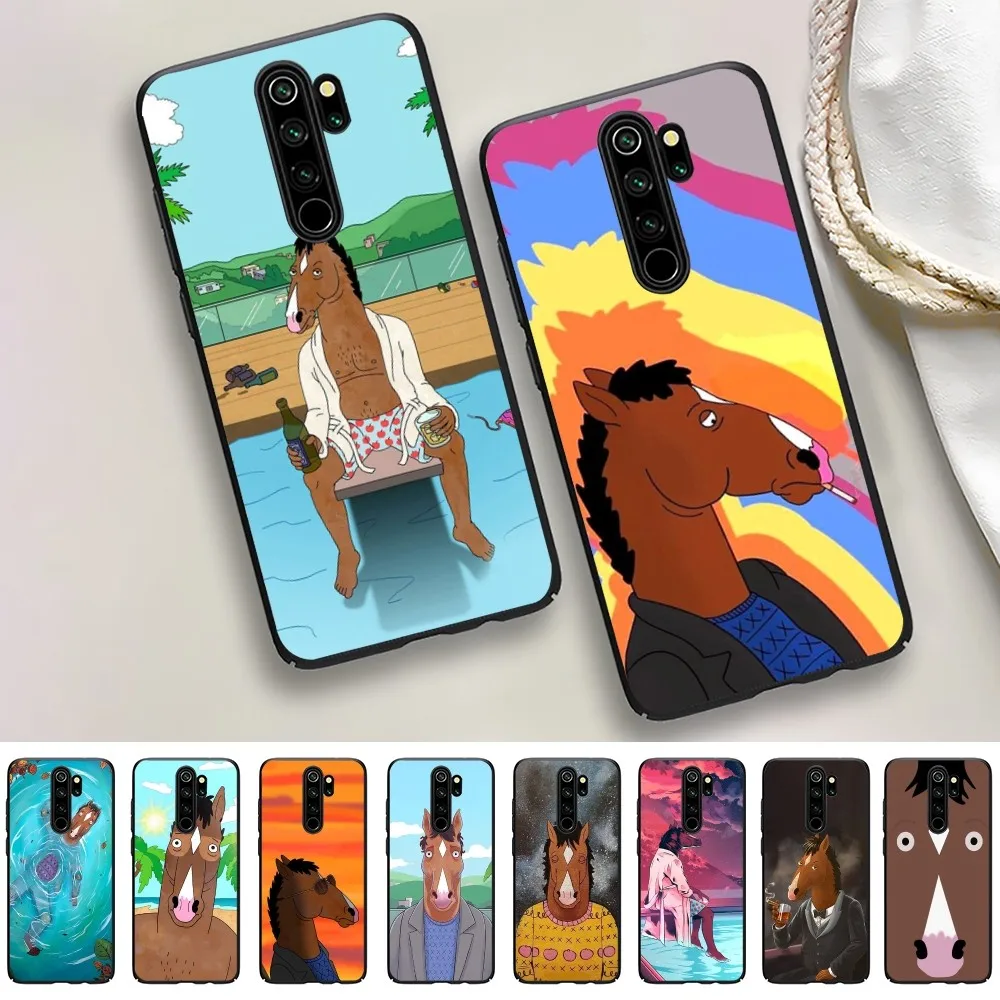 B-bojack H-Horse-Mans Phone Case For Redmi 5 6 7 8 9 10 plus pro 6 7 8 9 A GO K20 K30 K40 pro plus F3 Fundas