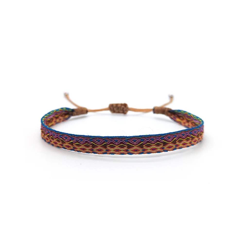 KKBEAD Kolumbien Armband Stoff Stoff Armbänder für Frauen Männer Handgewebtes geflochtenes Armband Geschenk Großhandel Boho Freundschaftsschmuck – Detail 22