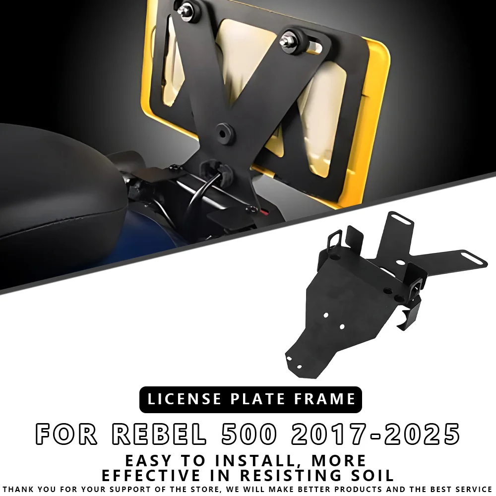 

MTKRACING For HONDA REBEL 500 2017-2025 License Plate Holder Bracket Motorcycle Rear Tail Tidy Fender Eliminator Accessories
