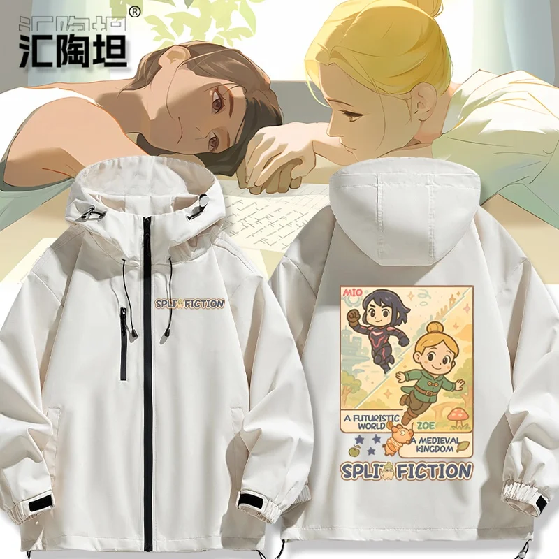 

Double adow Wonderland ex Trendy Jaet Windproof Polyester Fiber Long Sve Casual Outerwear for Men And Women