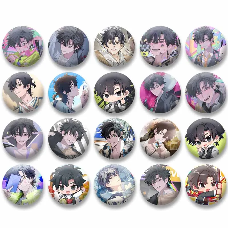 

Link Click Anime Figure Lapel Pins Cartoon Boy Cheng Xiaoshi Badges DIY Hat Clothing Collar Brooch Jewelry Cosplay Accessories