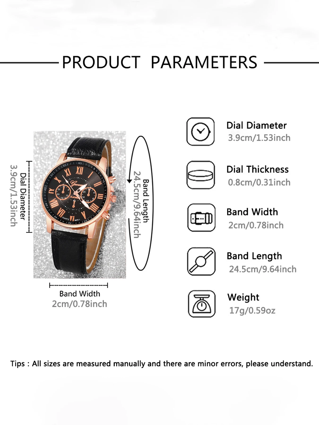 10-Piece Men's Business Quartz Watch Set with Faux Three-Eye Dial