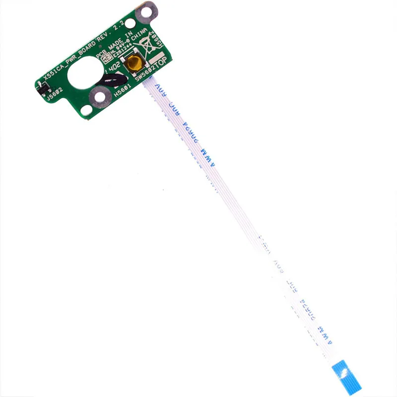 Placa de interruptor de botão liga/desliga com cabo para Asus X551 X551C X551CA X551M X551MA X551MAV F551 F551M F551MA 35XJCP80000 60NB0340