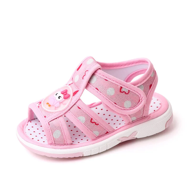 2025  Hot Summer Baby Boy And Girl First Walking Indoor Outdoor Toddler Shoes With High Quality TPR Sole and Squeaky Design 23-9