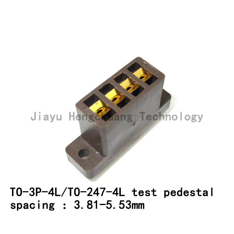 

1PCS/Lot TO3P-4L TO247-4 Gold-plated High-temperature Aging Block Transistor socket with ears 4.65mm pitch