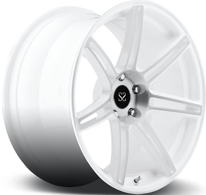 For Ferrari 5x114.3 White Machine Face 18 19 20 21 22 Inch 1-PC Forged Alloy Custom Wheels