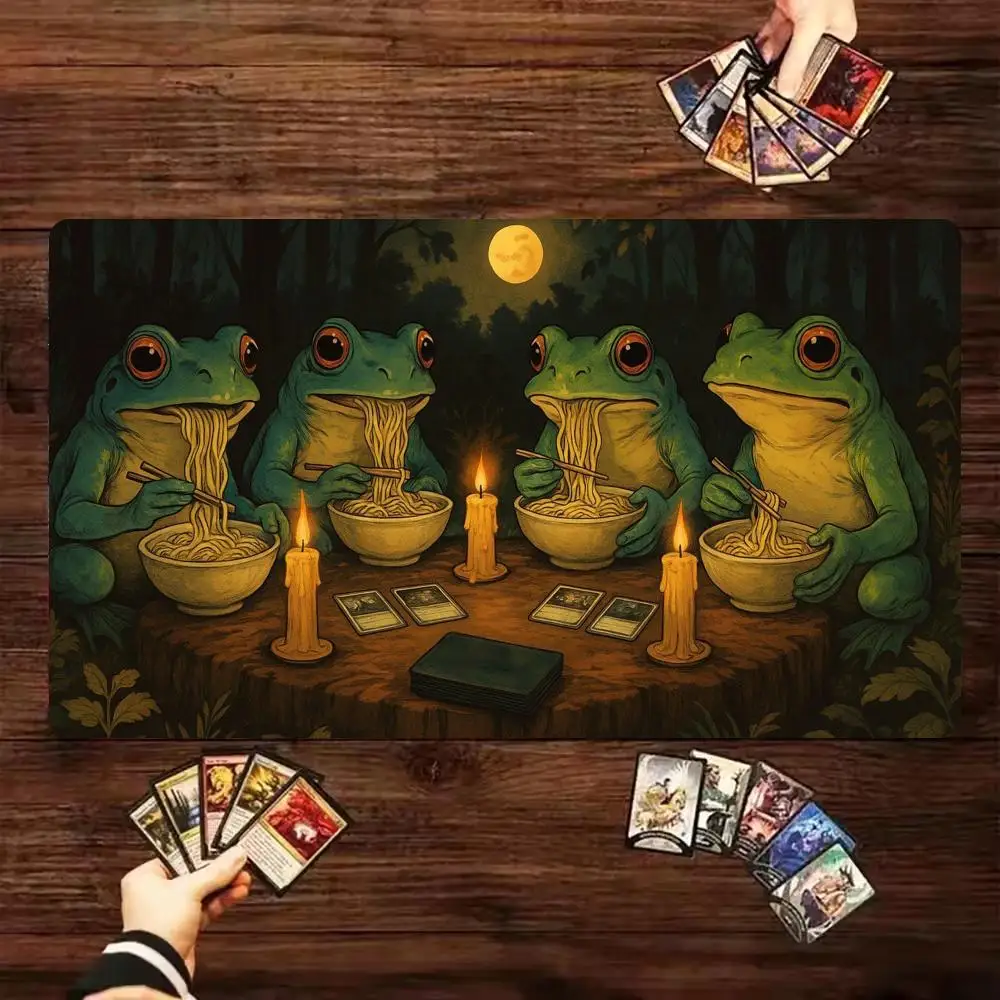 

Frog Magician Mouse Pad Card Playmat 60*35 Magic Zones Game Mats Tabletop for MTG/TCG Card Battle Commander Deck Gaming Desk Mat