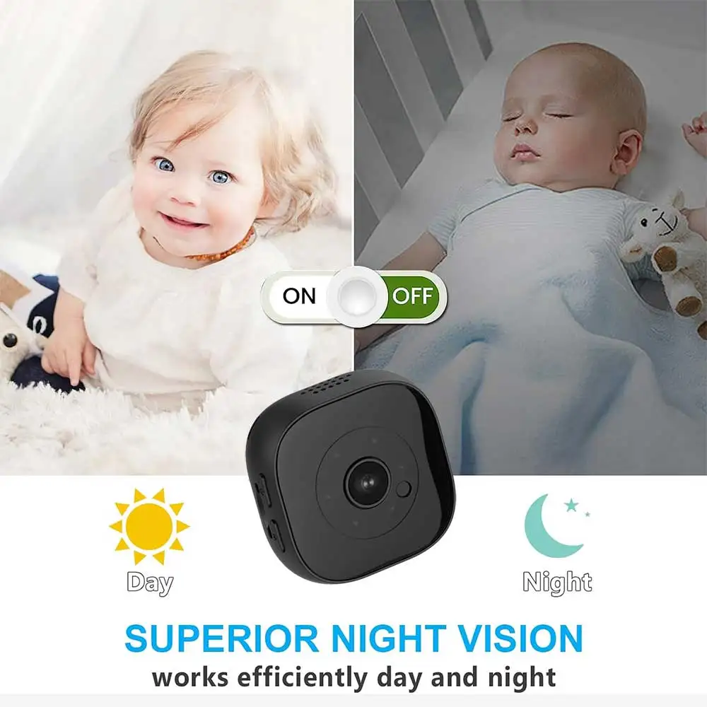 Mini Home Security Camera 1080P HD Wireless Sport Cam Video Recorder Support Remote Monitor Invisible Night Vision Hidden Card