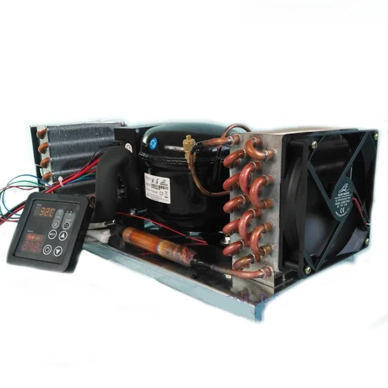 12V24V 48V starting refrigeration micro air conditioning unit BD35A micro air-cooled integrated unit assembly