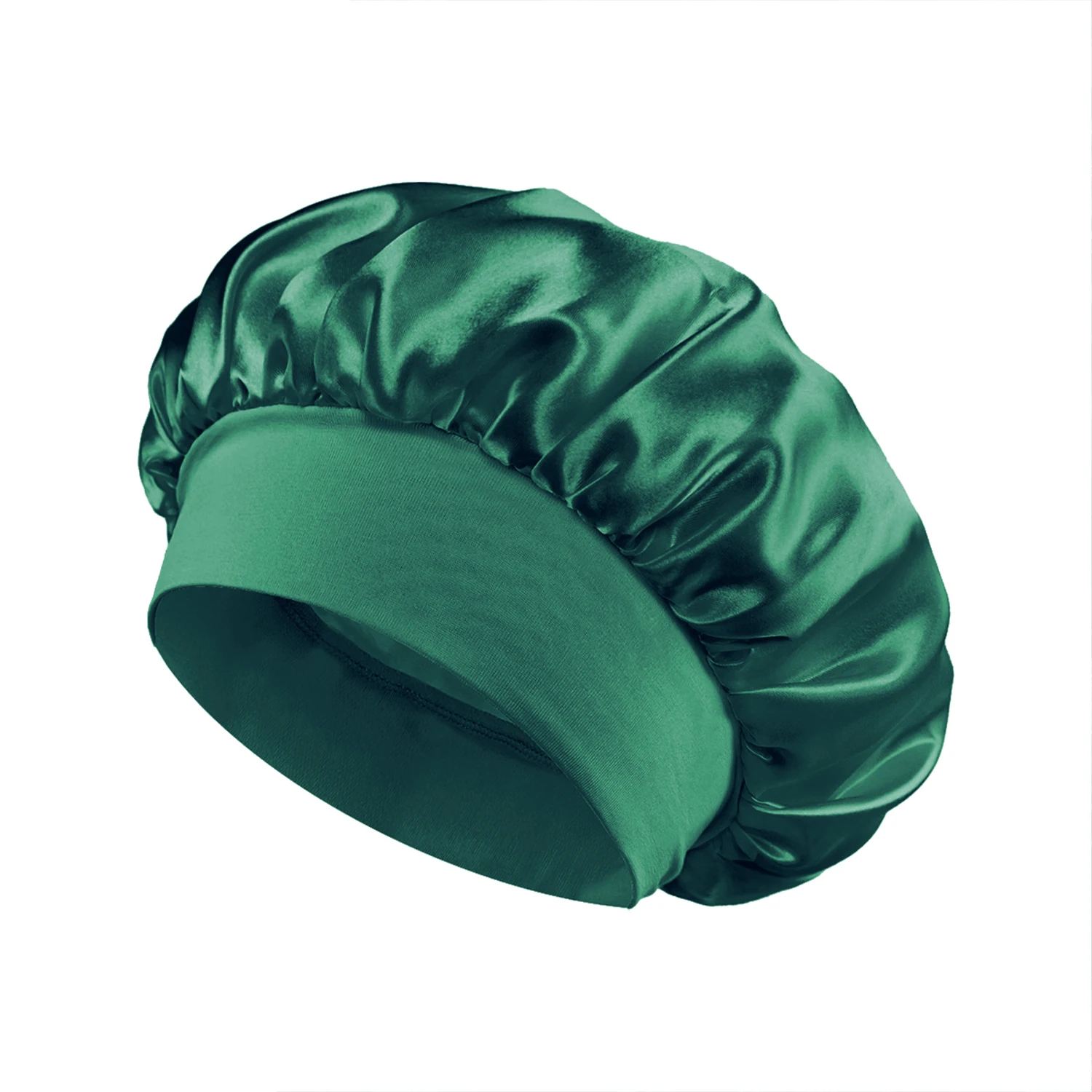 Kinder Mädchen Jungen Satin Nacht Schlaf Kappe Breites Band Elastische Turban Motorhaube Haarpflege Beanie Schlummertrunk Schal Bandana Kopfbedeckung Kinder – Detail 3