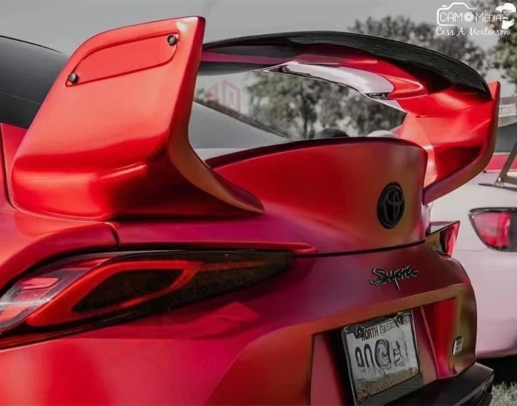 

Suitable For Toyota Supra A90 Bull Demon King Modified Carbon Fiber ST Tail Fixed Wind Wing Bracket Tail Wing