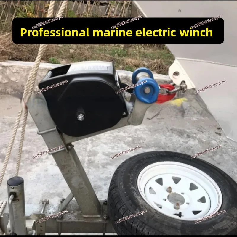 

12V 5000 Lbs 500W SUV Wireless Electric Marine Portable Self-rescue Hoisting Winch Portable Car and Boat Winch
